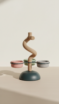 Percha ergonómica de madera natural